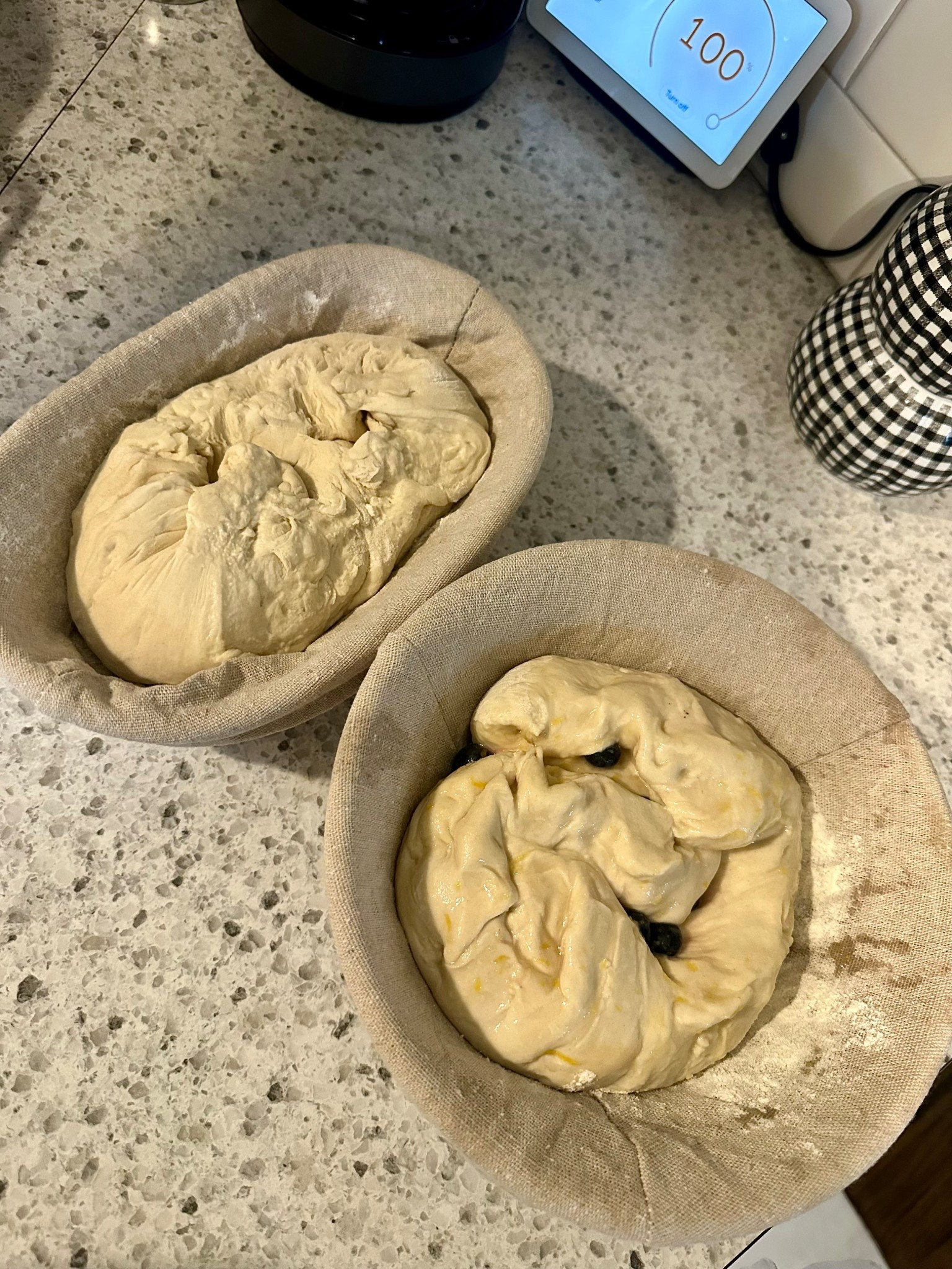 ✨Fresh from the banneton ✨ Nothing beats the smell of homemade sourdough rising on the counter. 🥖 One plain, one blueberry-studded—both full of love (and patience ⏳). Can’t wait to slice into these golden beauties tomorrow! 💛

Linked are my favorite sourdough baking  stools💕

#SourdoughLove #HomemadeBread #LTKHome #LTKFood #BakingJoy

#LTKSeasonal #LTKHome