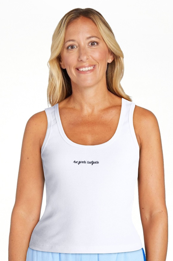 No Boundaries Ribbed Graphic Game-Day Tank Top, Women's and Women's Plus Sizes XXS-4X | Walmart (US)