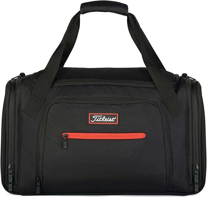 Titleist Players Duffel Black/Red 12” x 21” x 12” | Amazon (US)
