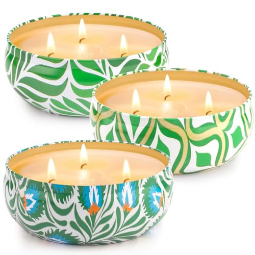 Citronella Candles Outdoor, Large 36oZ Citronella Candles, 240 Hours Burning, 3-Wick Natural Soy Wax Summer Outdoor Candles for Outside Indoor Patio Home Garden Yard Balcony Camping Porch BBQ | Amazon (US)