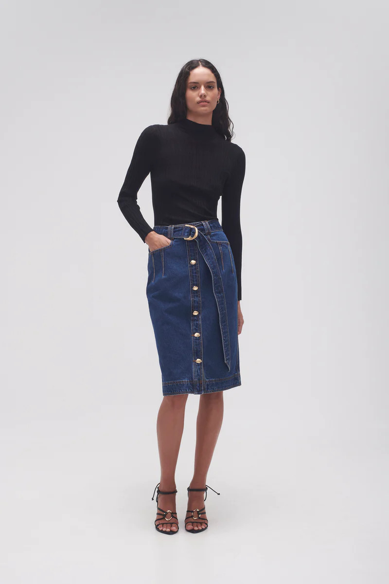 Colorado Denim Midi Skirt | aje. (Australia and New Zealand)