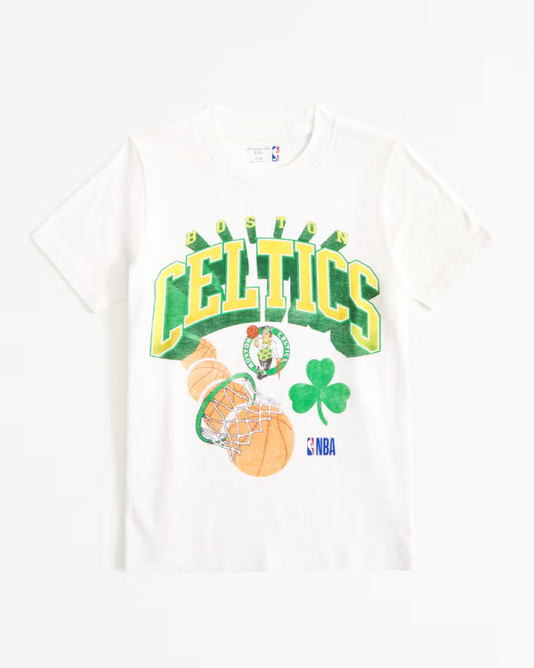 boys boston celtics graphic tee | boys tops | Abercrombie.com | Abercrombie & Fitch (US)