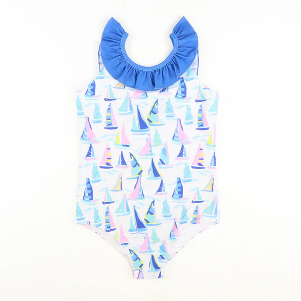 Sail Away One-Piece Swimsuit | Southern Smocked Co.