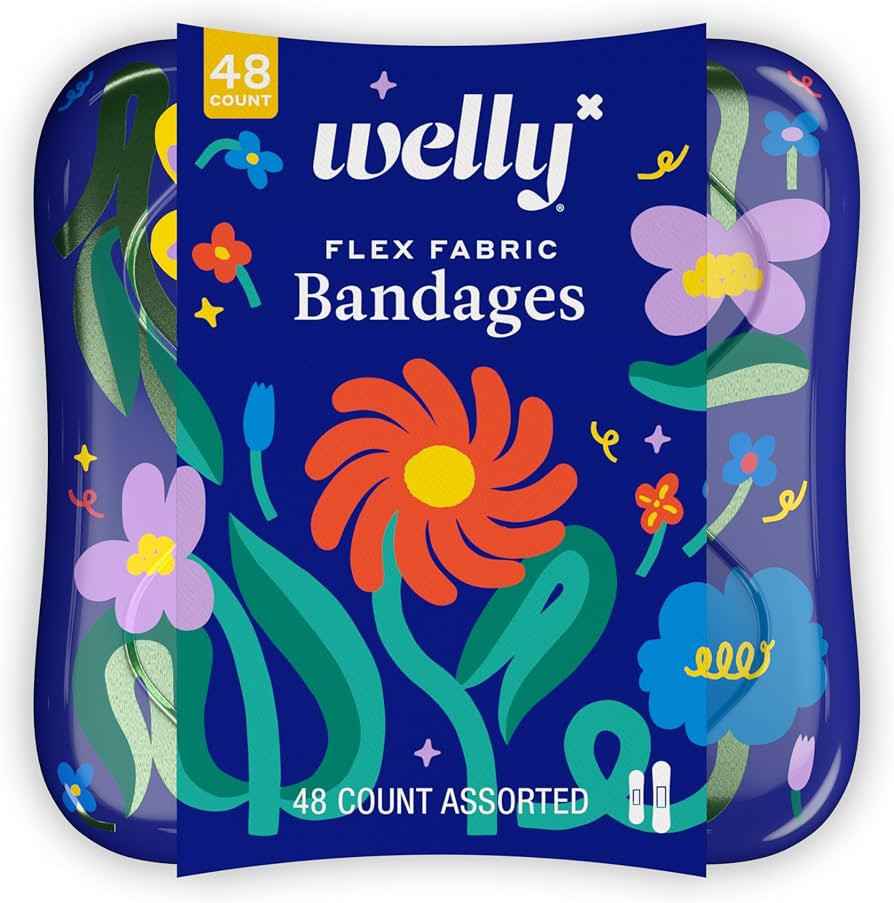 Welly Bandages | Adhesive Flexible Fabric Bravery Badges | Assorted Shapes for Minor Cuts, Scrape... | Amazon (US)
