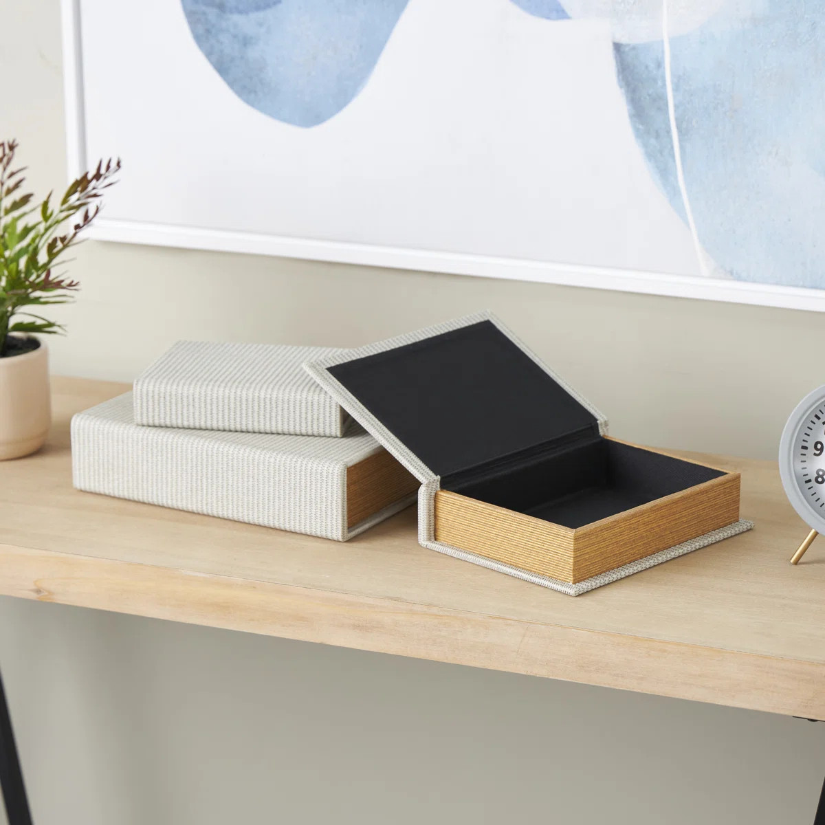 Vanora Faux Leather Book Shaped Decorative Box (Set of 3) | Wayfair North America