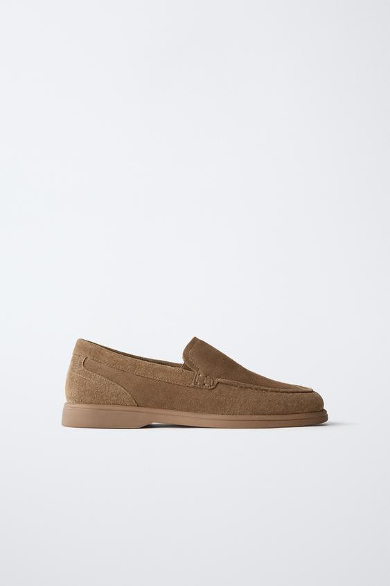 LEATHER DECK SHOES | Zara UK