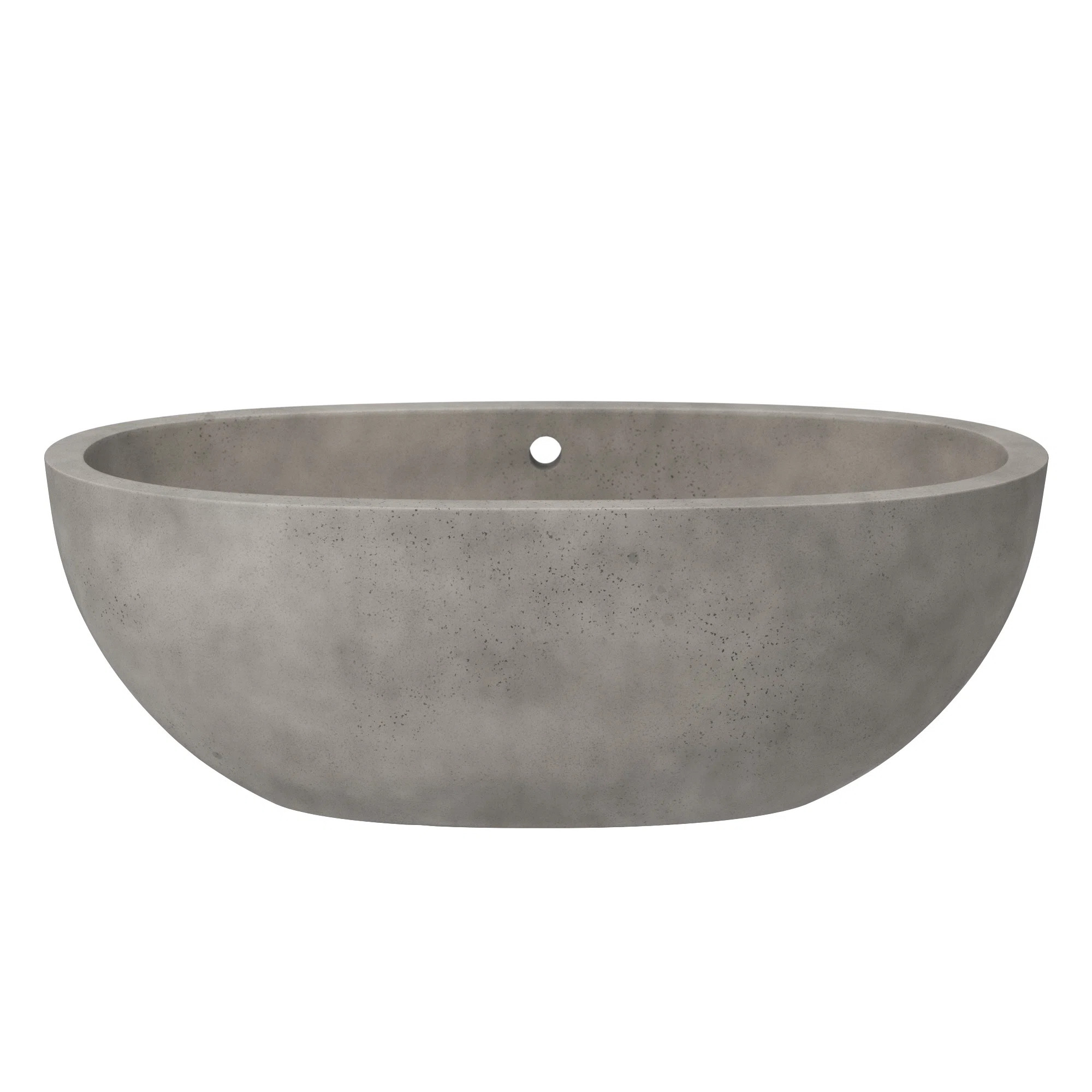 Native Trails Avalon NativeStone Freestanding Soaking Cement Bathtub & Reviews | Perigold | Perigold