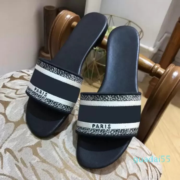 Classics Women Sandals Slippers Slides Floral Brocade Gear Bottoms Flip Flops Men Women Striped B... | DHGate