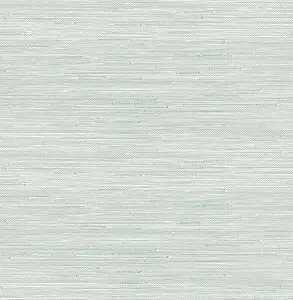 Whisper Blue Classic Faux Grasscloth Peel & Stick Wallpaper | Amazon (US)