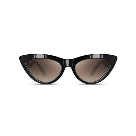 Athena Sunglasses in Black Acetate | Aspinal of London