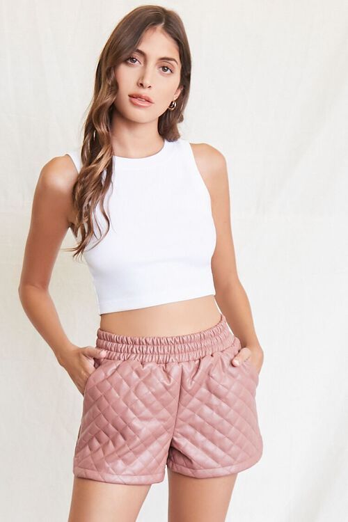 Quilted Faux Leather Shorts | Forever 21 (US)