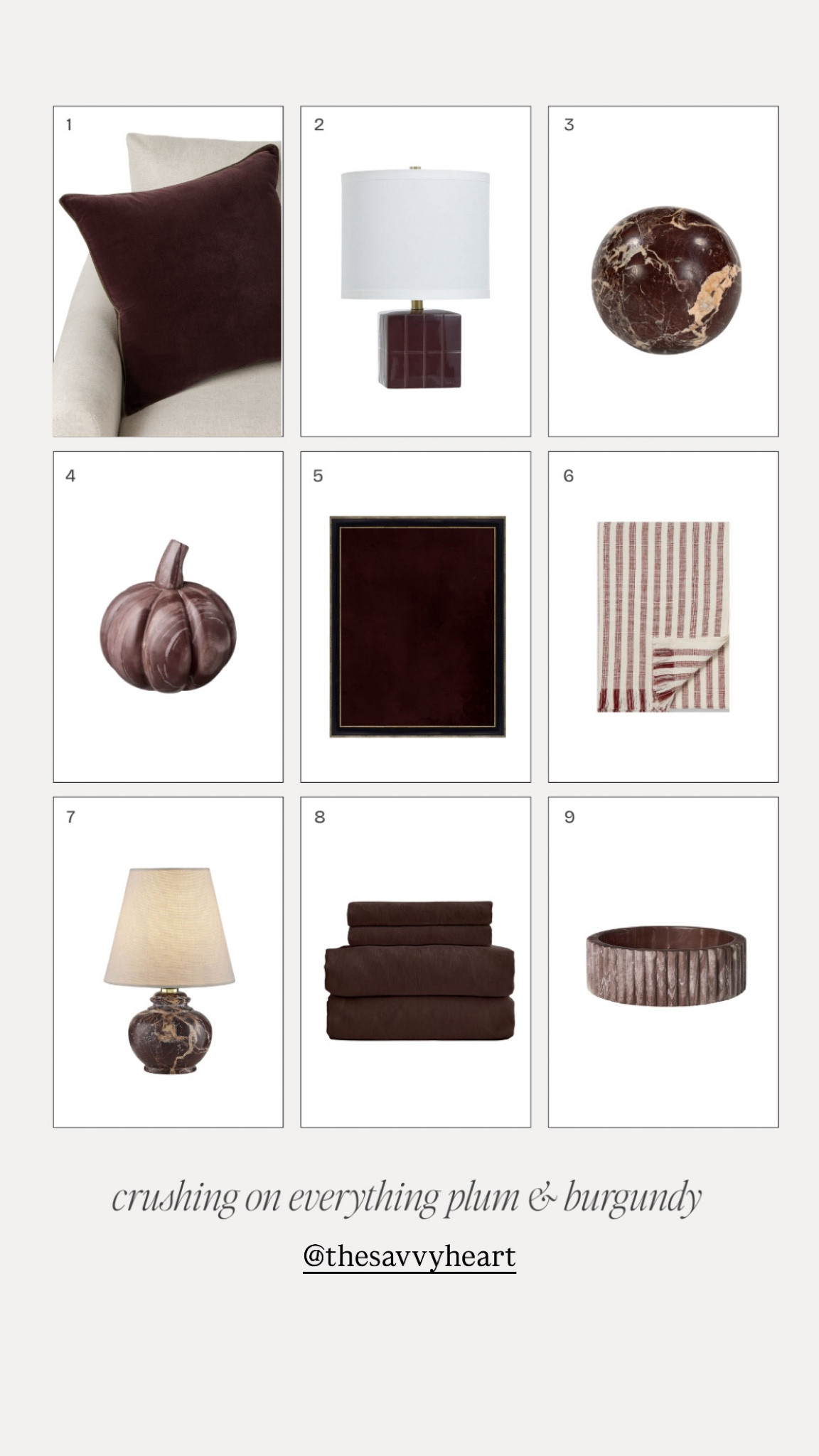 Color crush for fall: everything plum and burgundy 

#LTKHome