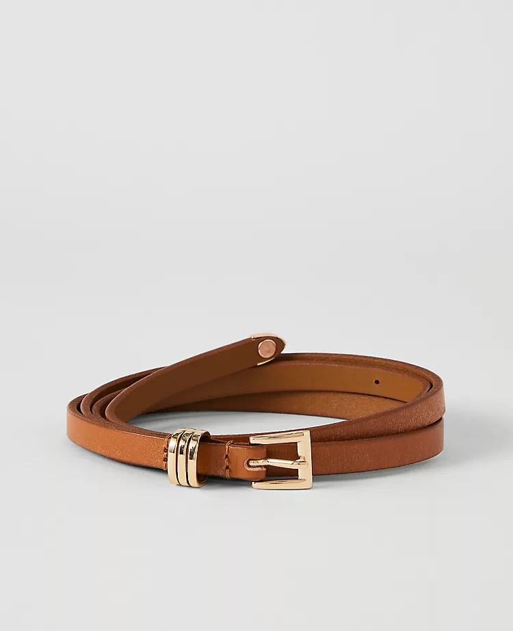 Skinny Leather Belt | Ann Taylor