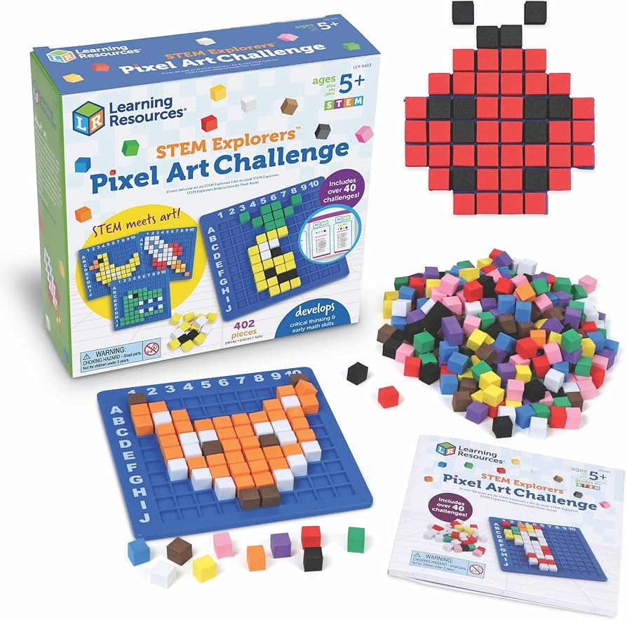 Learning Resources STEM Explorers Pixel Art Challenge - Science Kits & STEM Activities for Kids, ... | Amazon (US)
