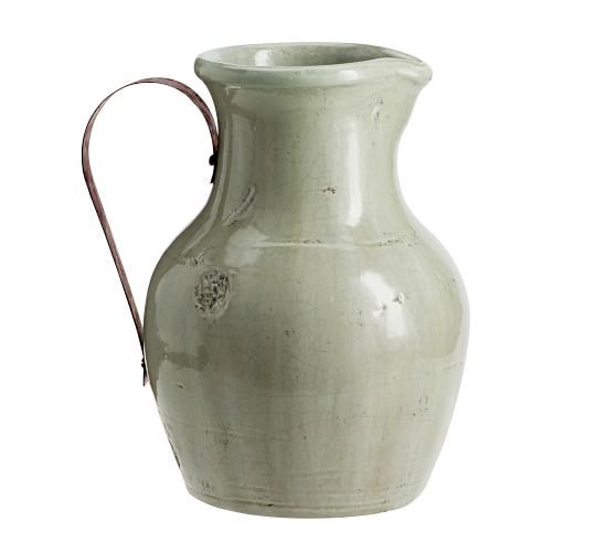 Marlowe Ceramic Vase Collection - Blue | Pottery Barn (US)