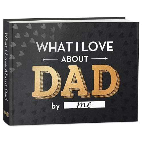 KYRAKO Fathers Day Gift for Dad from Daughter, Son, Kids - What I Love about Dad Book, Fill-in-th... | Amazon (US)