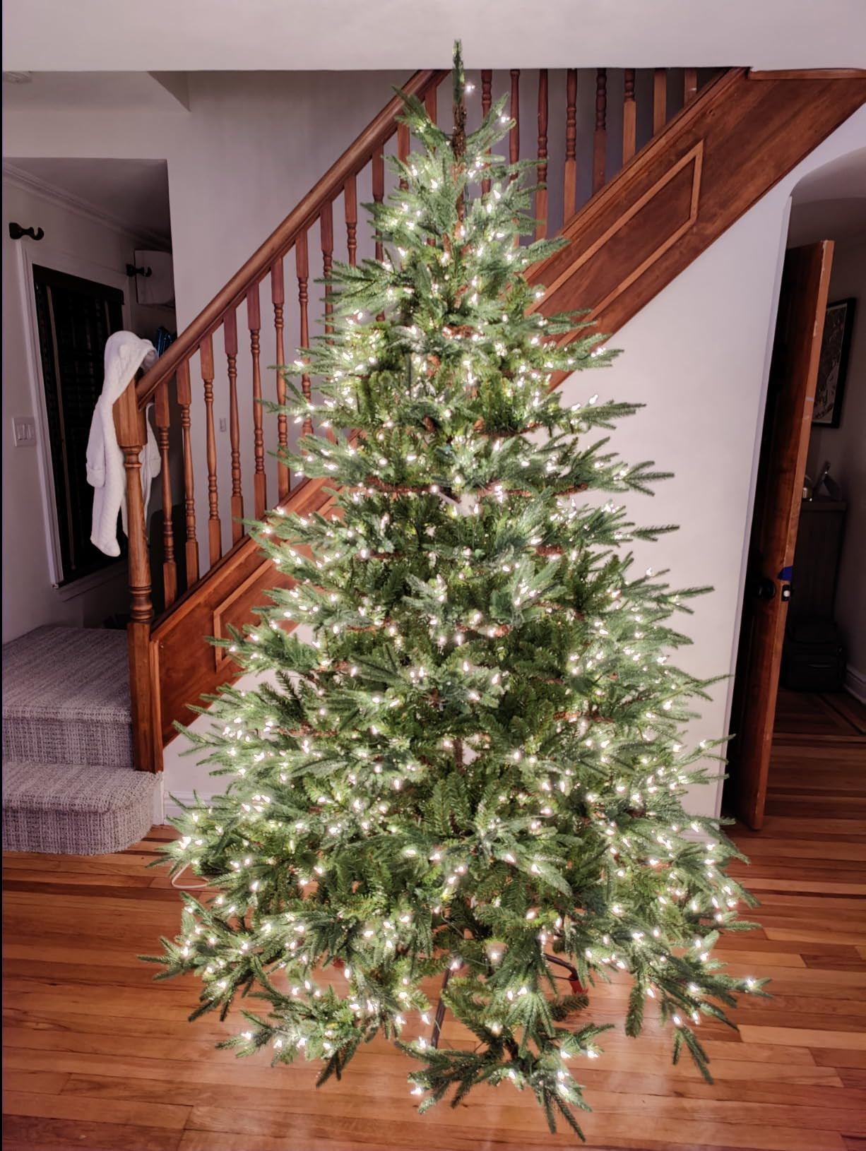 National Tree Company Pre-Lit 'Feel Real' Artificial Full Christmas Tree, Green, Frasier Grande, ... | Amazon (US)