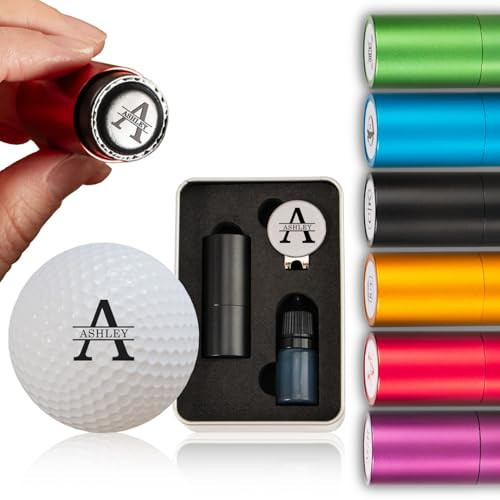 Custom Golf Ball Stamp - Golf Ball Stamp Personalized, Golf Ball Marker for Monogram with self-Inking,Durable Waterproof Golf Ball Stamps, Custom Golf Ball Stamp Photo | Amazon (US)
