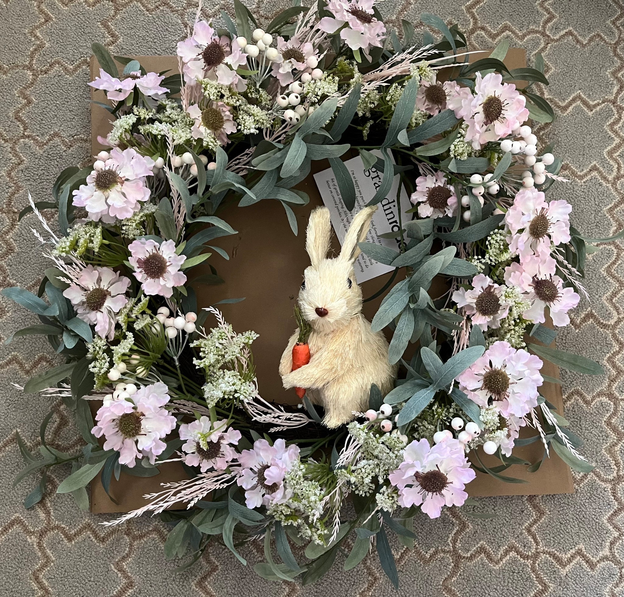 Look what just Hopped into our house… too cute. 
This Bunny Wreath from Grandinroad just arrived and I can’t wait to hang it up on our porch!

#LTKSeasonal #LTKStyleTip #LTKHome