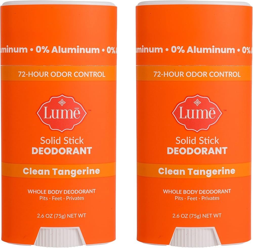 Lume Solid Deodorant Stick - Whole Body Deodorant - Aluminum-Free, Baking Soda-Free, Hypoallergen... | Amazon (US)