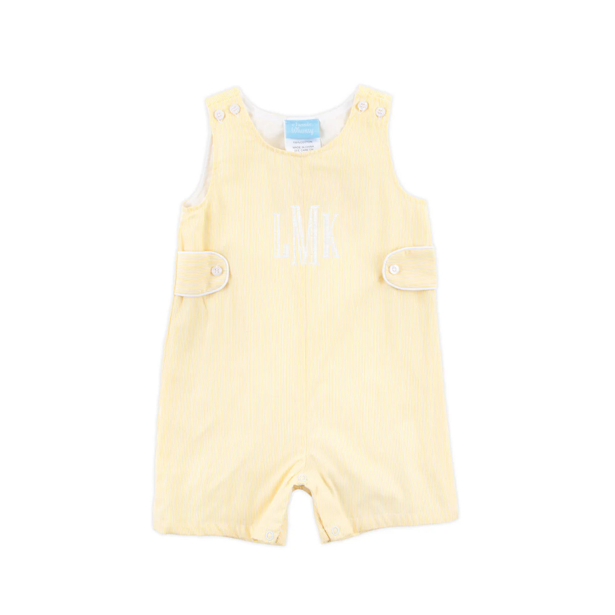 Yellow Stripe Jon Jon with Tabs | Classic Whimsy