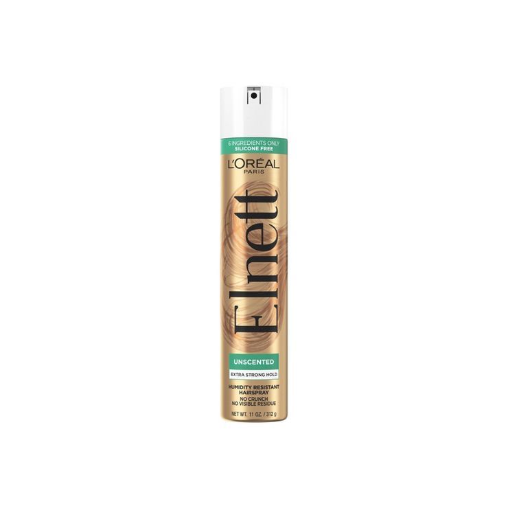 L'Oreal Paris Elnett Satin Extra Strong Hold Unscented Hair Spray - 11oz | Target