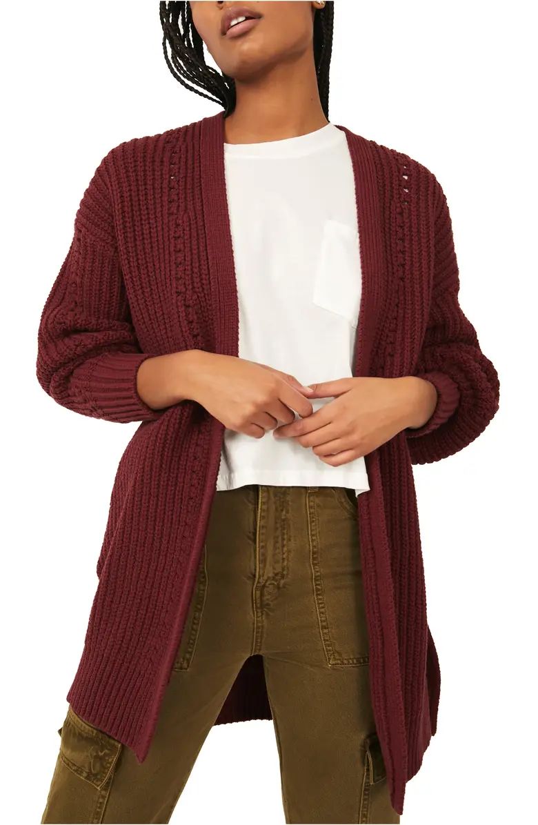 Women's Dare to Dream Rib Cotton Blend Cardigan | Nordstrom