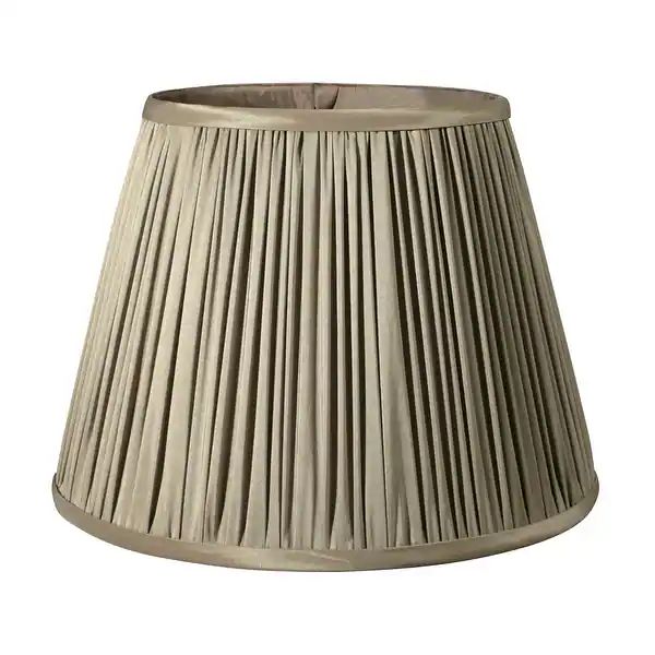 Cloth & Wire Slant Pencil Pleat Softback Lampshade with Washer Fitter, Ash - Bed Bath & Beyond - ... | Bed Bath & Beyond
