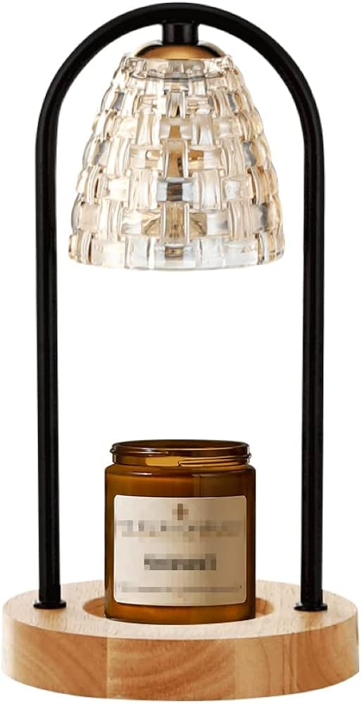 Candle Warmer Lamp for Top-Down Candle Melting, Night Lamp ,Aromatherapy Wax Melting lamp (Black) | Amazon (US)