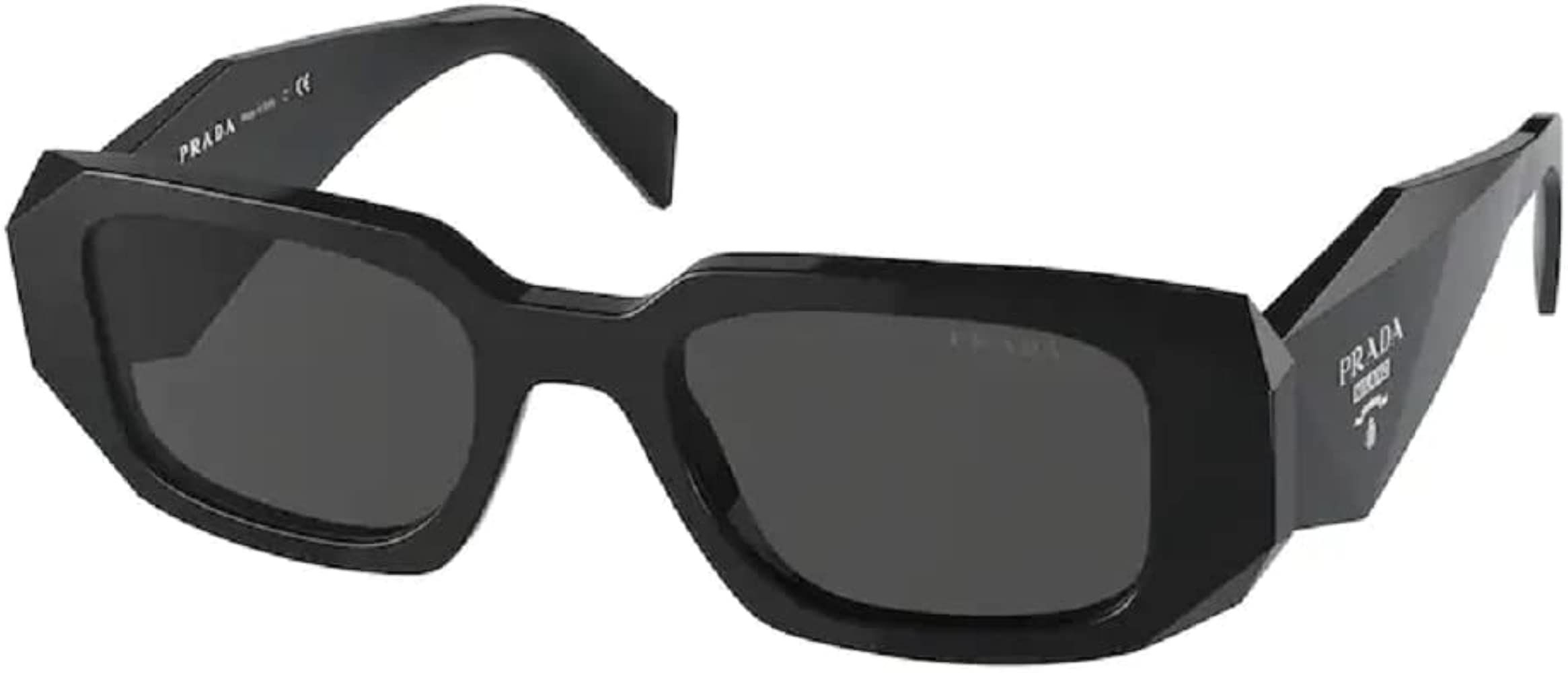 Prada PR17WS Rectangle Sunglasses for Women + BUNDLE With Designer iWear Eyewear Kit | Amazon (US)