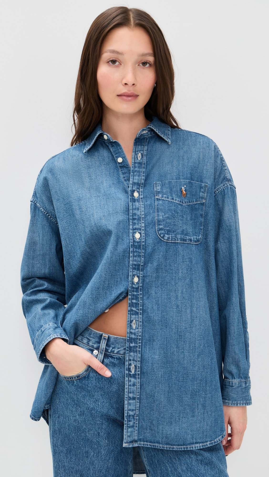 Long Sleeve Button Front Shirt | Shopbop