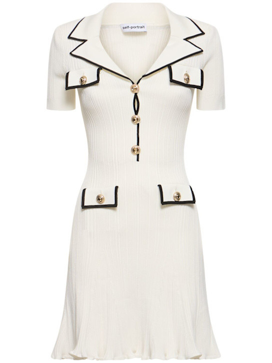 Viscose blend knit mini dress | Luisaviaroma