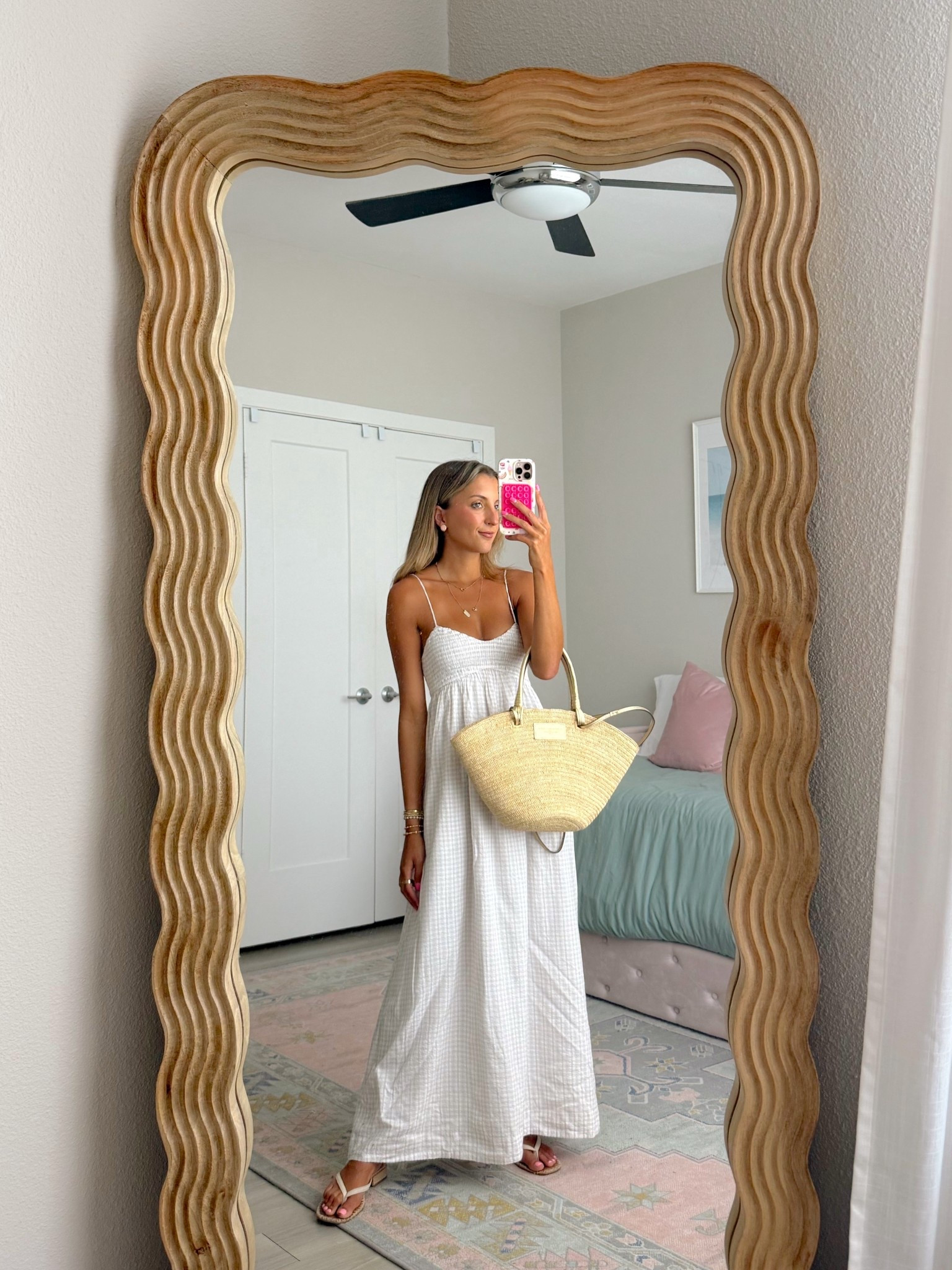 the cutest spring outfit. dress from Abercrombie. stack AFVIVIANE for 15% off 