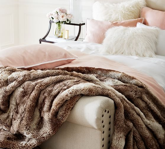 Faux Fur Ombre Throws | Pottery Barn (US)