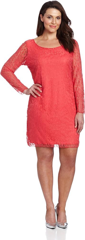 Star Vixen Women's Plus-Size Lace Sheath Dress | Amazon (US)