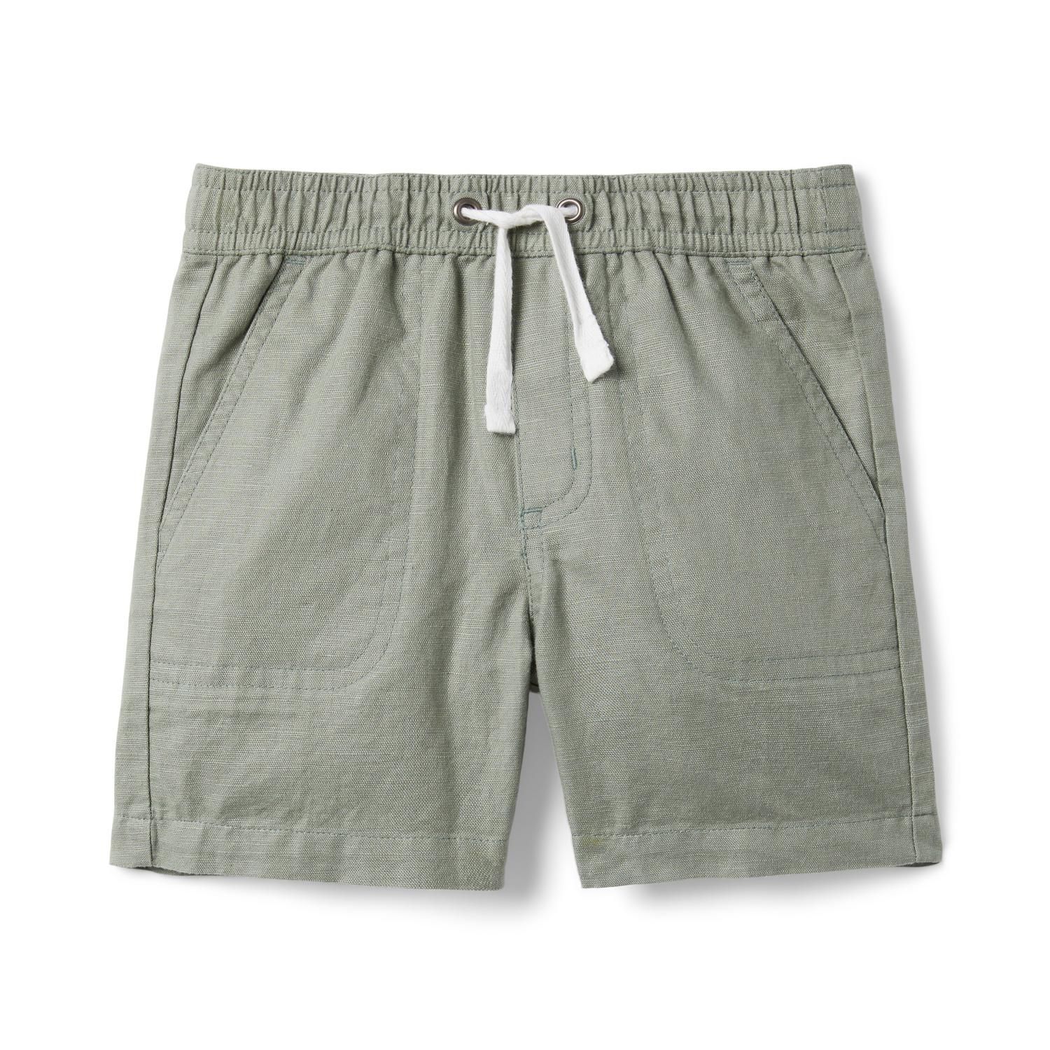 Linen-Cotton Drawstring Pull-On Short | Janie and Jack