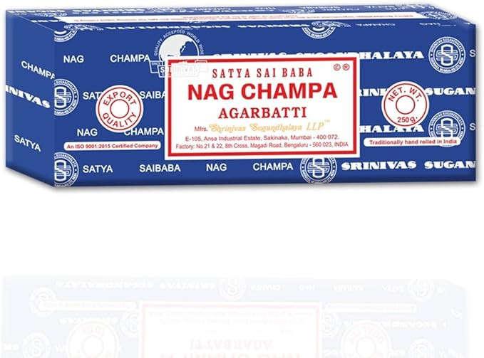 Satya Sai Baba Nag Champa Agarbatti, 250gms Hand Rolled Fine Quality Incense Sticks for Purificat... | Amazon (US)