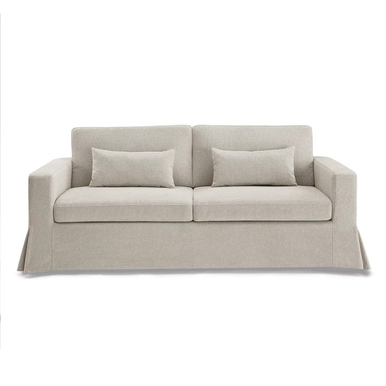 83.9" MINIMORE Modern Style Brenda Sofa With Slipcover | Wayfair North America