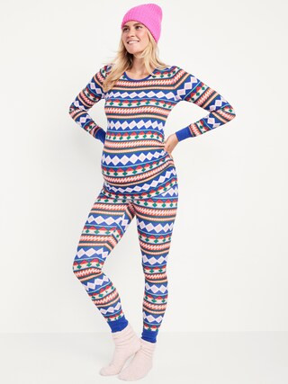 Maternity Matching Jersey Pajama Top and Pants Set | Old Navy (US)