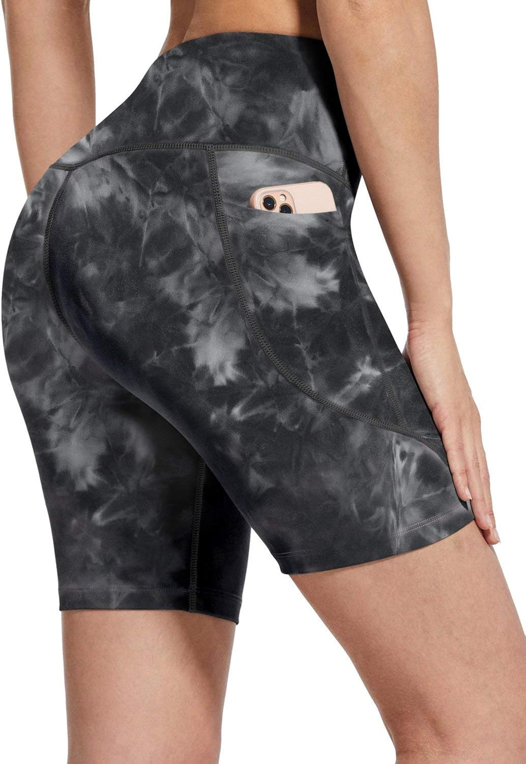 BALEAF Women's 8" /5" High Waist Biker Shorts Yoga Workout Running Compression Exercise Shorts Si... | Amazon (US)