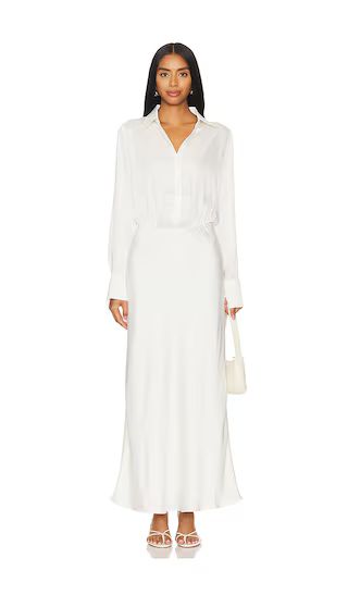 Take Me Seriously Long Dress in Ivory | Revolve Clothing (Global)