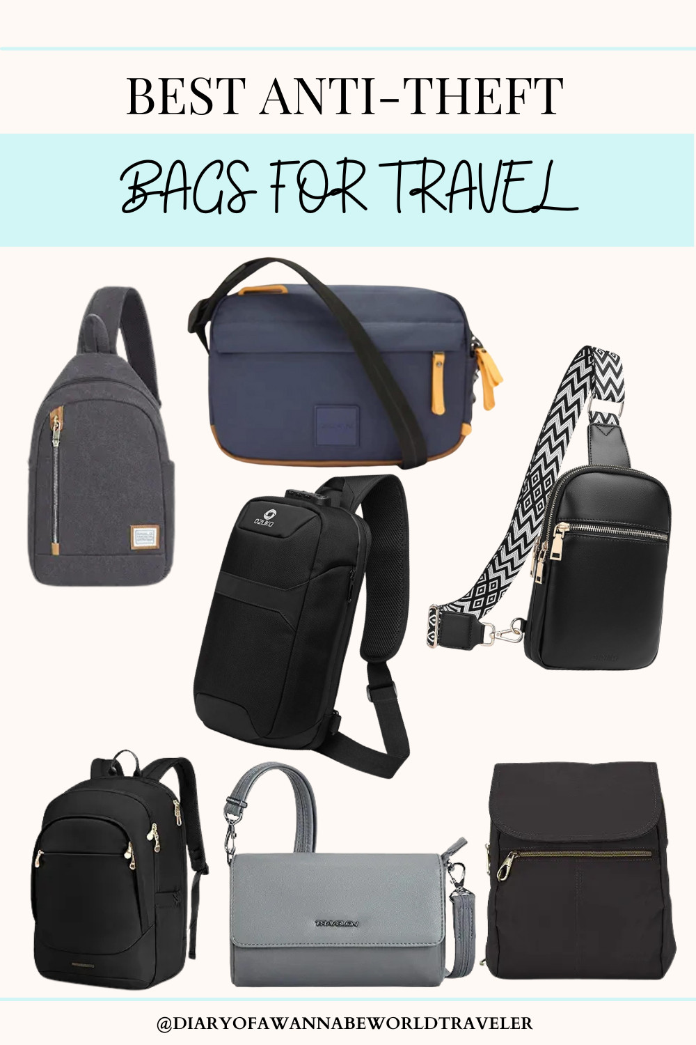 Best Anti-Theft Bags for Travel. These bags will help keep pickpockets away and keep your belongings safe. 

 #LTKTravel #LTKItBag