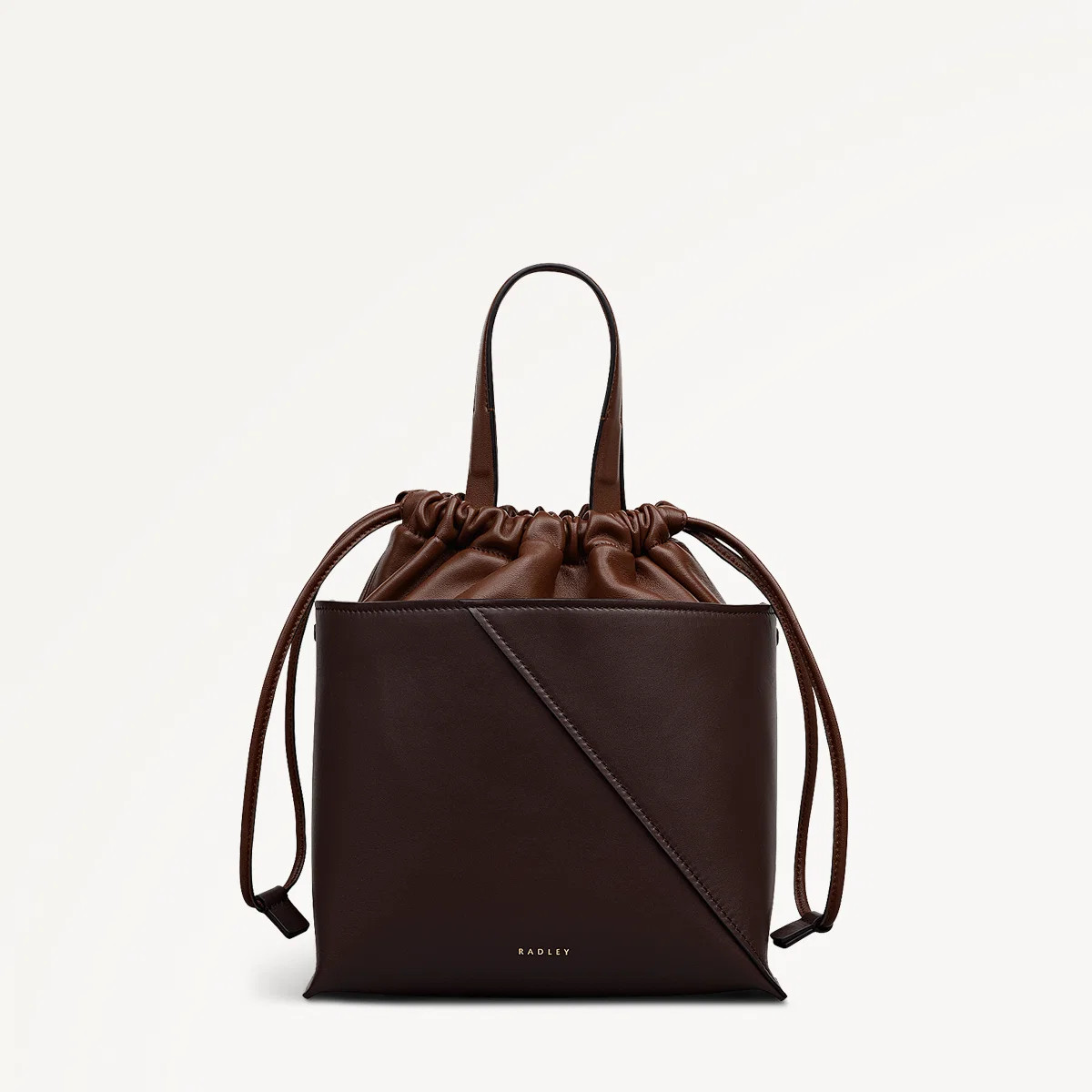Dark Oak Small Drawstring Cross Body Bag | The Portobello AW25 | Radley London | Radley