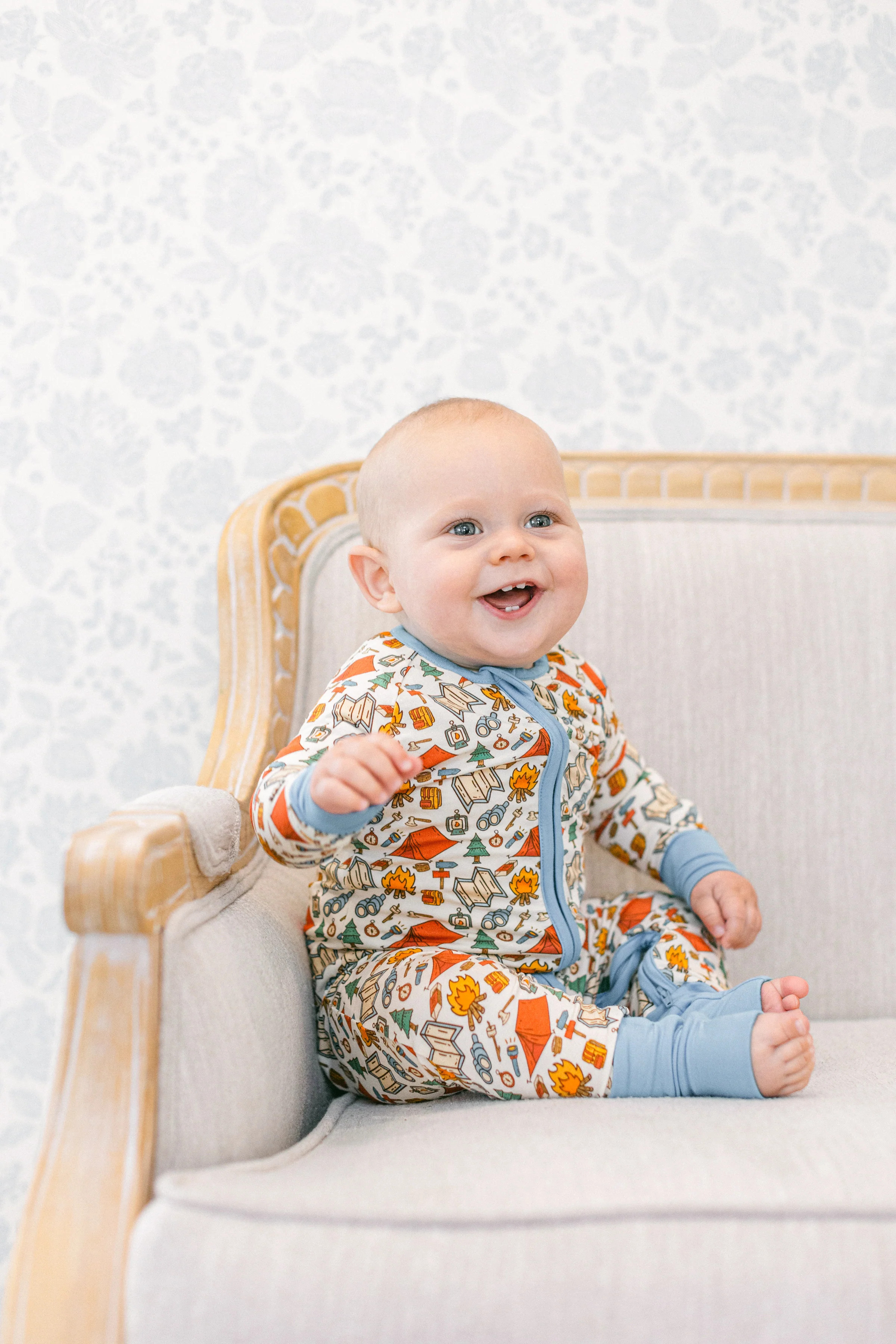 Camping Premium Zipper Romper | Poppy Kids Co