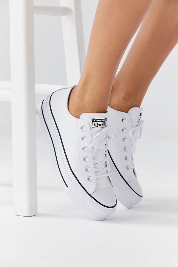 Converse Chuck Taylor All Star Lift Leather Sneaker | Urban Outfitters (US and RoW)