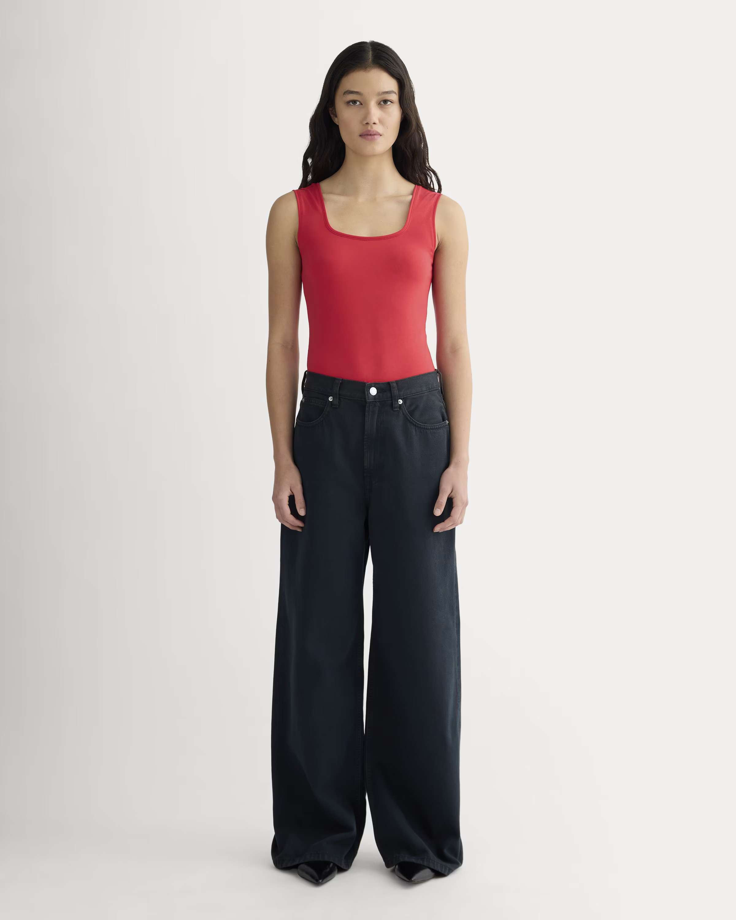 The Form Square-Neck Bodysuit | Everlane