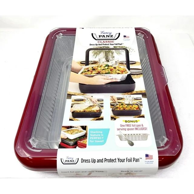 Fancy Panz Classic Pan, Dress up & Protect Your Foil Pan, Plastic | Walmart (US)