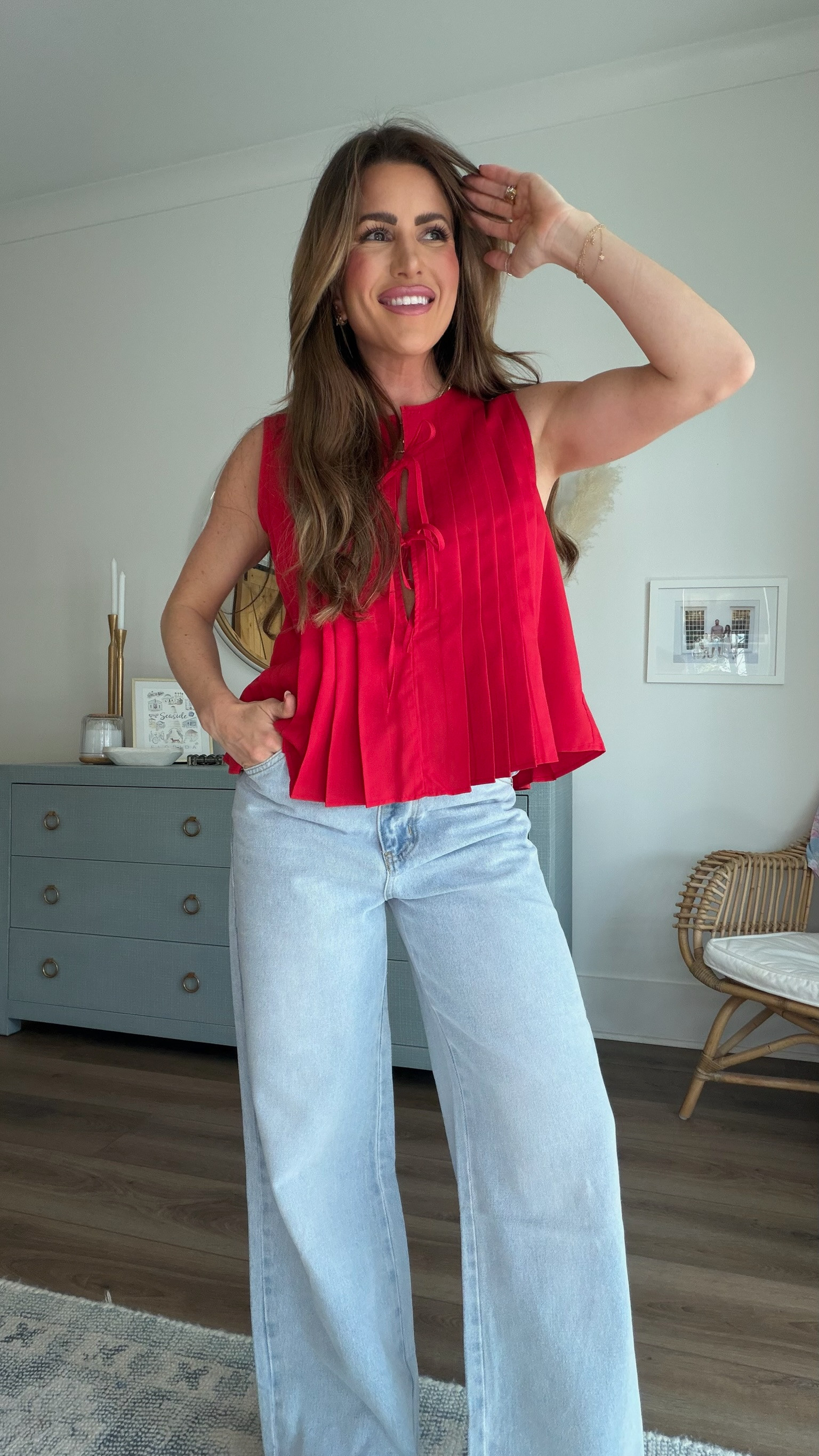 This red top with tie details is perfect for a fun day out!

red top, chic top, spring top, summer top, comfy style, jess fay 

 #LTKPetite