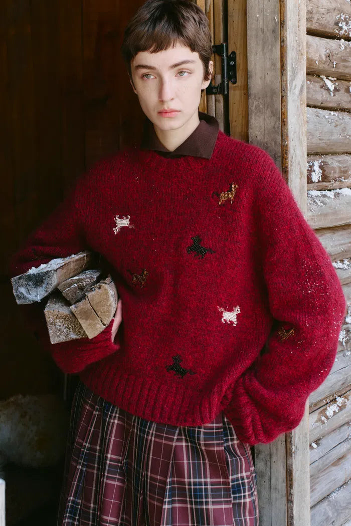 Tesoro Pony Sweater in Merino-Mohair Blend | Fabrique