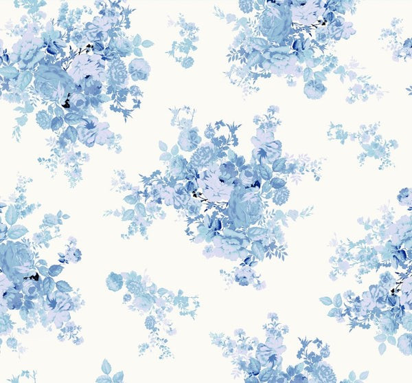 Avenue Floral Tablecloth, Blue | The Avenue